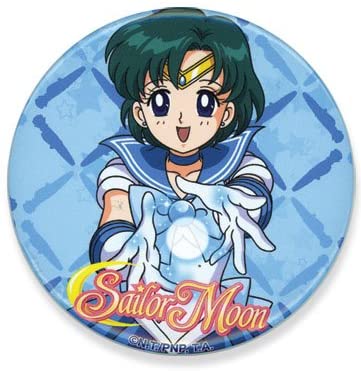 Sailor Moon Sailor Mercury 3.00'' Authentic Anime Metal Button