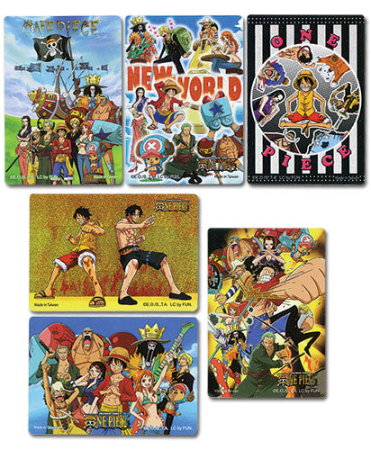 One Piece Luffy Group Authentic Foil Sticker Set