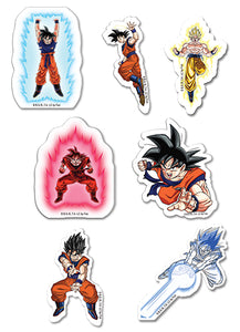 Dragon Ball Z Goku Evolution Fight Authentic Puffy Sticker Set