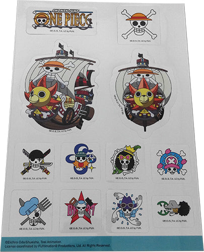 One Piece Luffy Group Ship & Icons Authentic Sticker Set