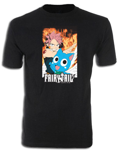 Fairy Tail Natsu & Happy Screenprint Men's T-Shirt