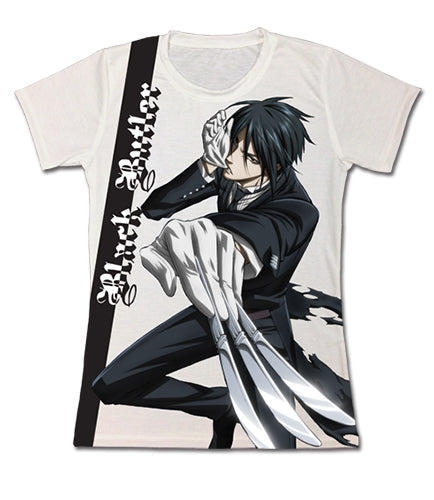 Black Butler Battle Sebastian Juniors Official Sublimation T-Shirt