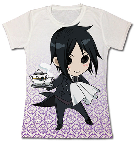 Black Butler Chibi Sebastain Juniors Official Sublimation T-Shirt