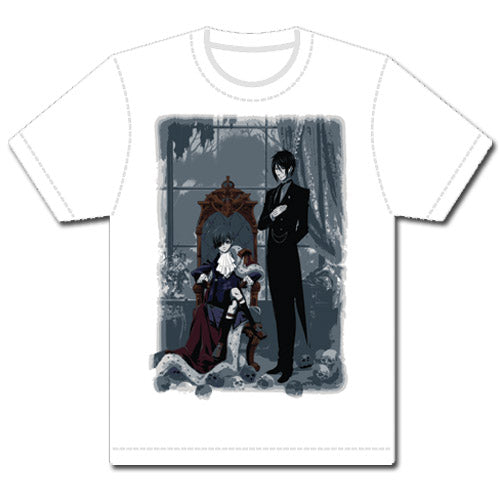 Black Butler Sebastain & Ciel Unisex Official White T-Shirt