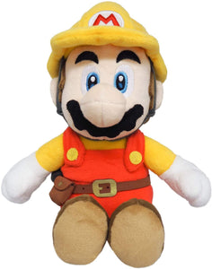 Super Mario Maker 2 Builder Mario Plush 9.5"H