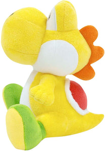 Super Mario All Star Collection Yellow Yoshi 7"H Plush