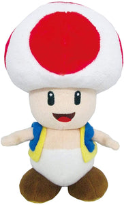Super Mario All Star Collection Toad Stuffed Plush 7.5"H