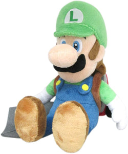 Super Mario Series Luigi's Mansion Luigi with Ghost Vacuum Poltergust Plush 10"H