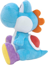 Load image into Gallery viewer, Super Mario All Star Collection Light Blue Yoshi 7&quot;H Plush