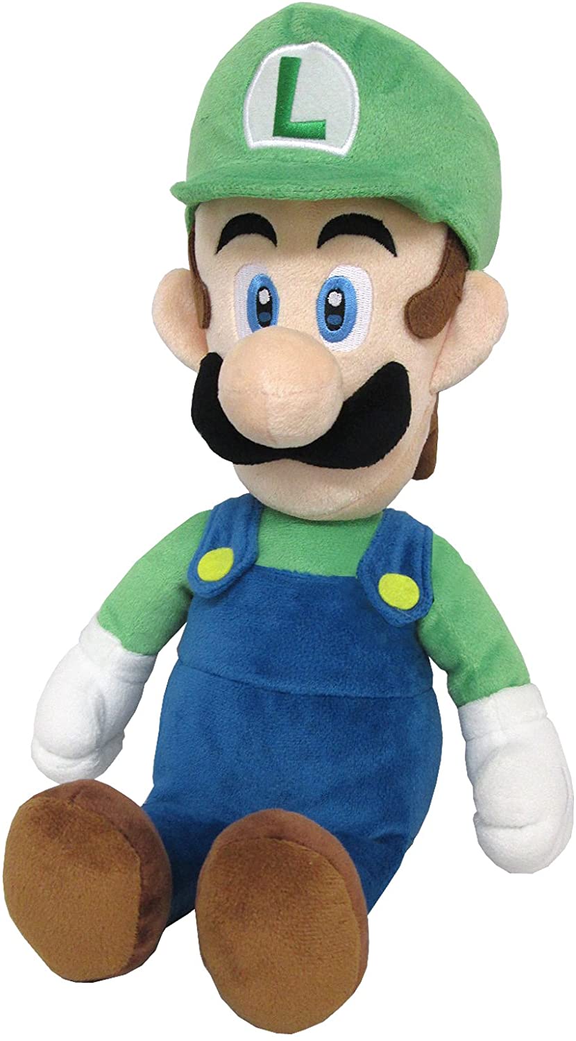 Super Mario All Star Collection Luigi Medium Stuffed Plush 15