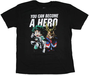 My Hero Academia Izuku & All Might Become A Hero Men's T-Shirt