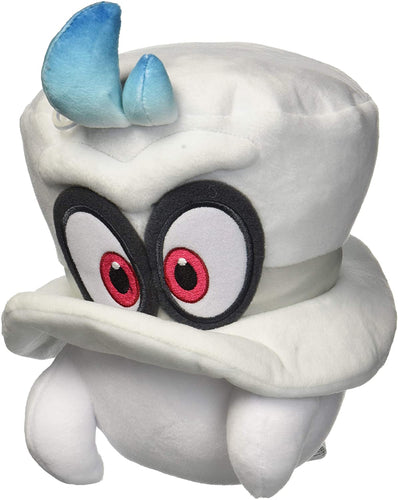 Super Mario All Star Collection Odyssey White Cappy Normal Form Stuffed Plush 7.5