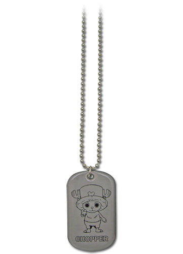 One Piece Chopper Tag Authentic Anime Metal Necklace
