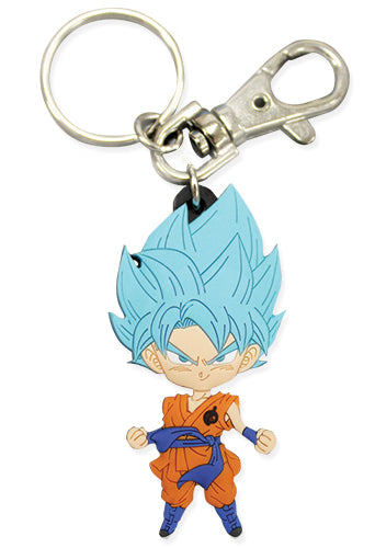 Dragon Ball Super SD Super Saiyan SSGSS Goku 02 PVC Keychain