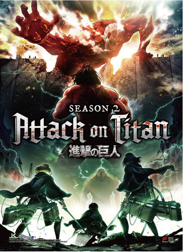 Attack on Titan S2 Group Fighting Key Art Wall Scroll