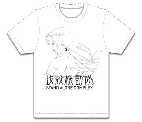 Ghost in the Shell Makoto Outline Men's Screen Print T-shirt
