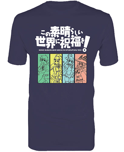 Konosuba Group Line Men's T-Shirt