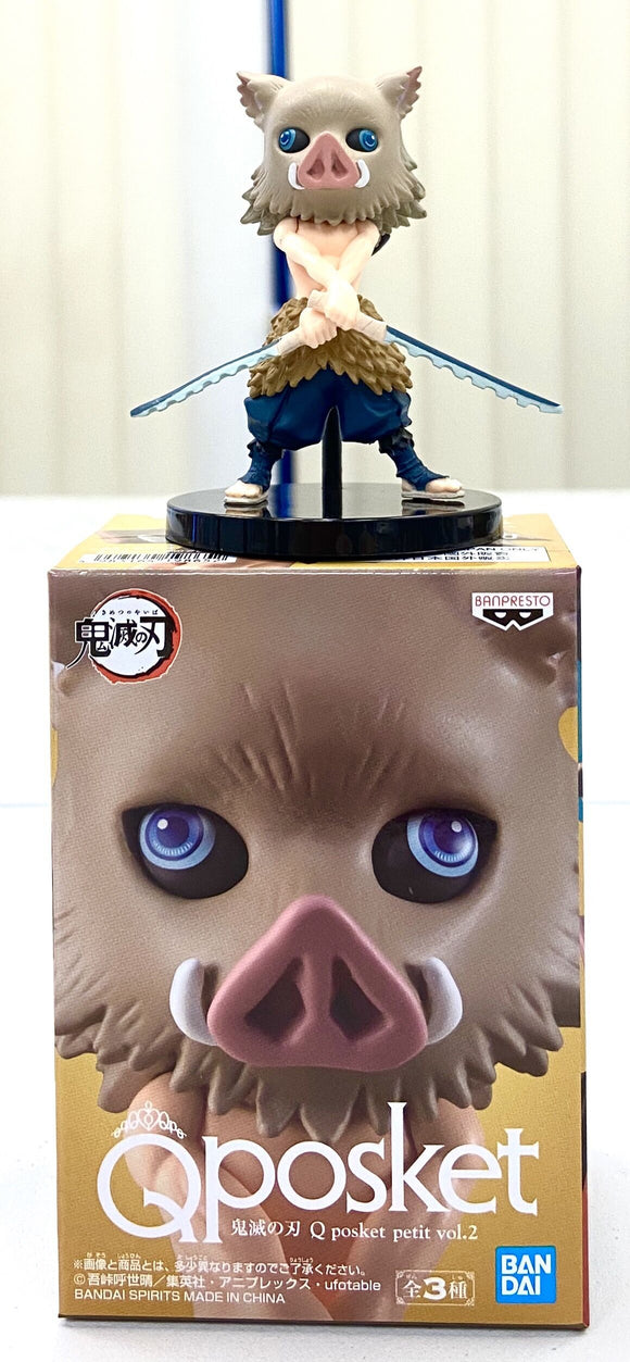 Banpresto Kimetsu no Yaiba: Demon Slayer Q posket Petit vol.2 Inosuke Hashibira Figure