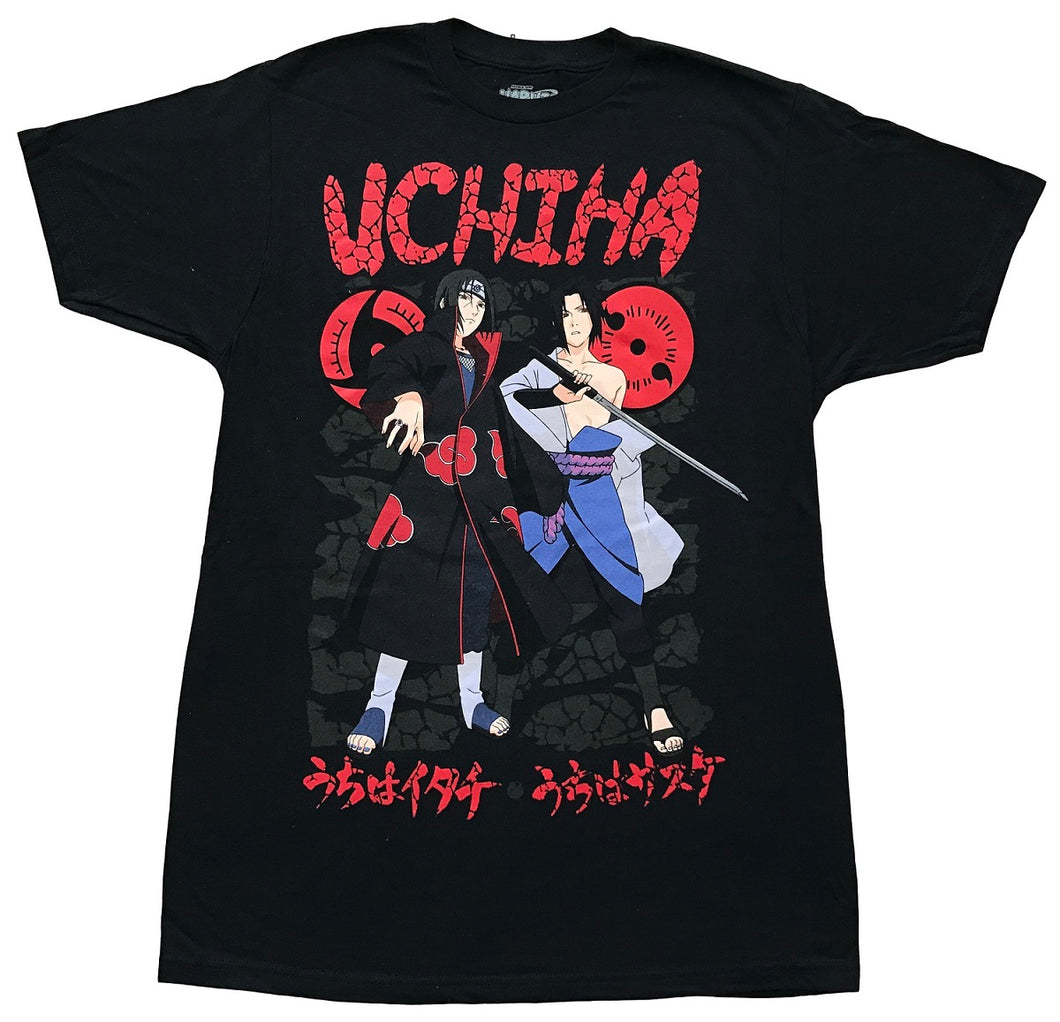 Naruto Shippuden Itachi and Sasuke Mens T-Shirt