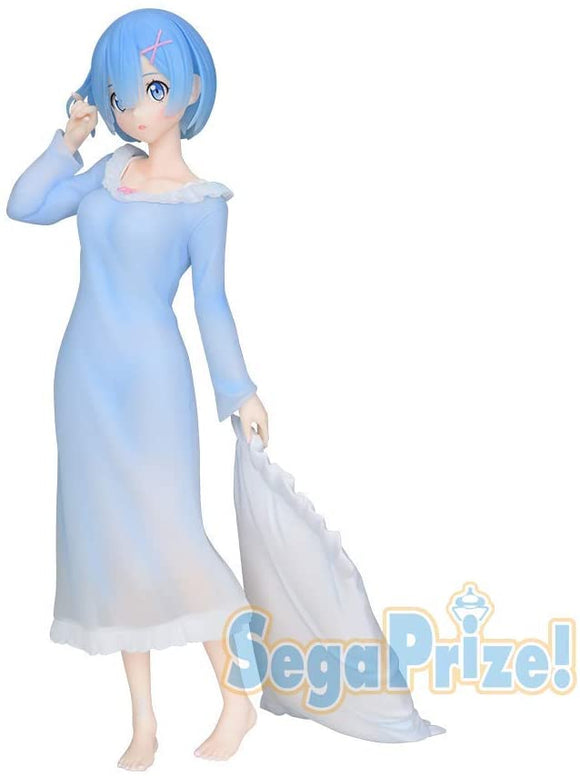 Sega Re Zero: Starting Life in Another World Super Premium SPM Figure Night Wear Rem with Pillow