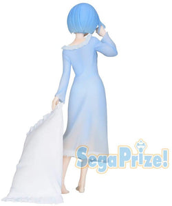 Sega Re Zero: Starting Life in Another World Super Premium SPM Figure Night Wear Rem with Pillow