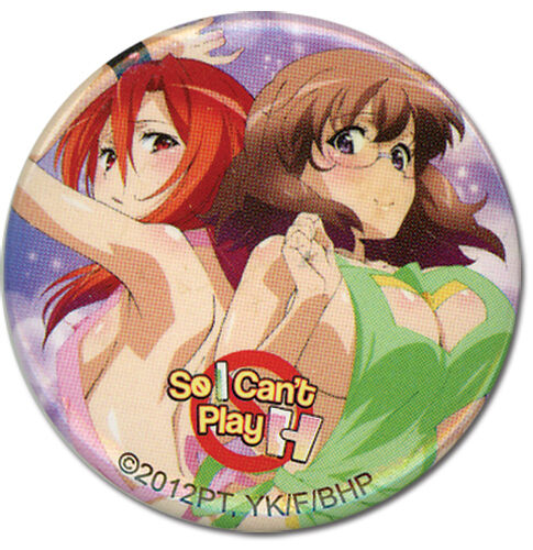 So I Can't Play H Lisara & Mina 1.25'' Authentic Anime Metal Button
