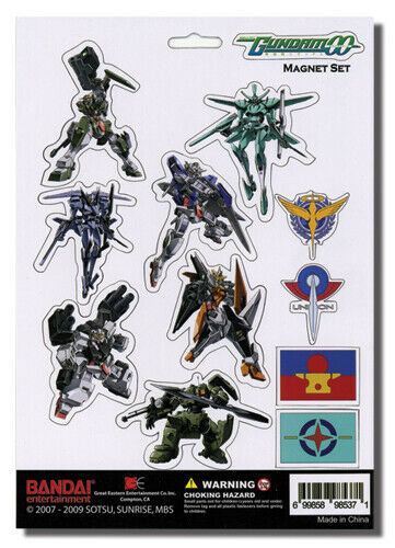 Gundam 00 Mobile Suit Exia Dynames Kyrios Authentic Magnet Set