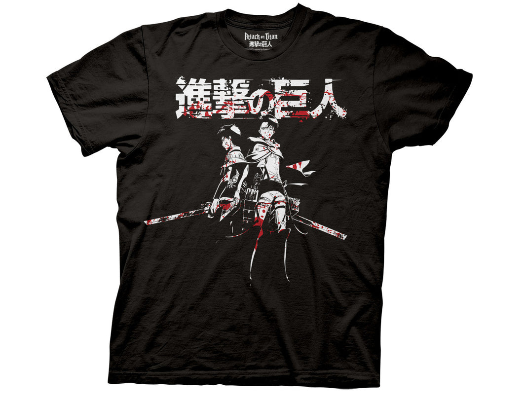 Attack on Titan Levi & Eren Boold Crew T-Shirt